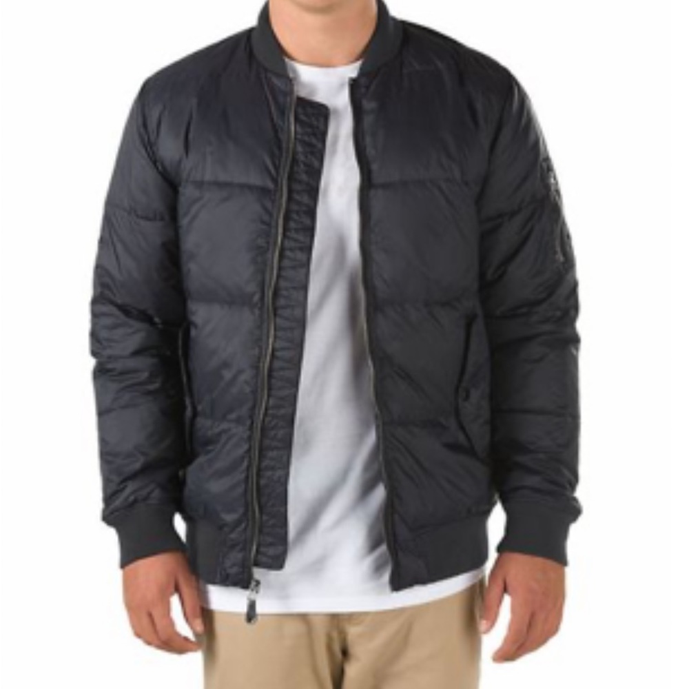 Men’s Vans Strahorn Quilted Bomber Puffer Jacket, Size Medium